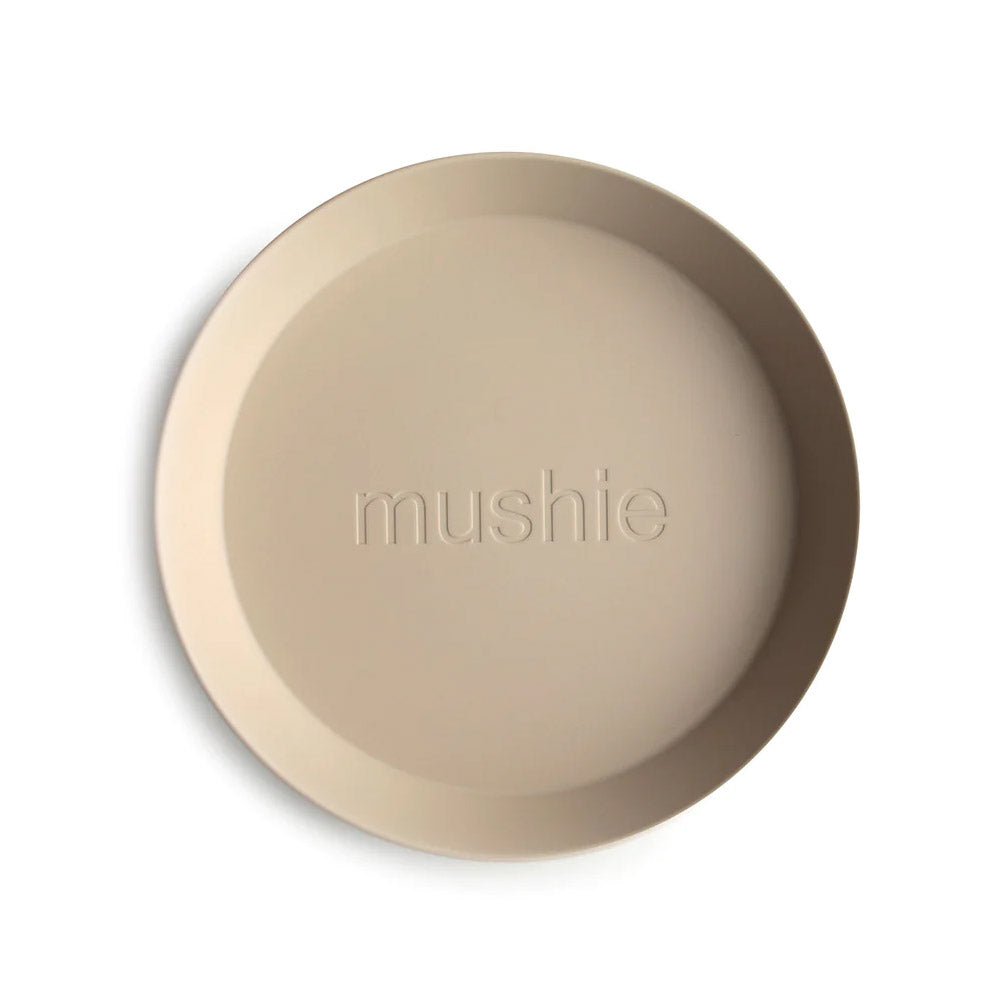 Mushie Round Dinnerware Plates (Set of 2) - 7 Colors