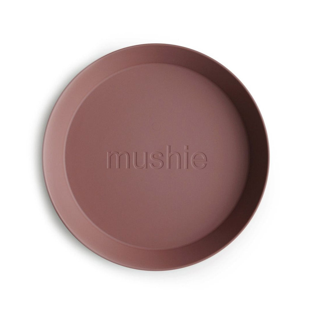 Mushie Round Dinnerware Plates (Set of 2) - 7 Colors