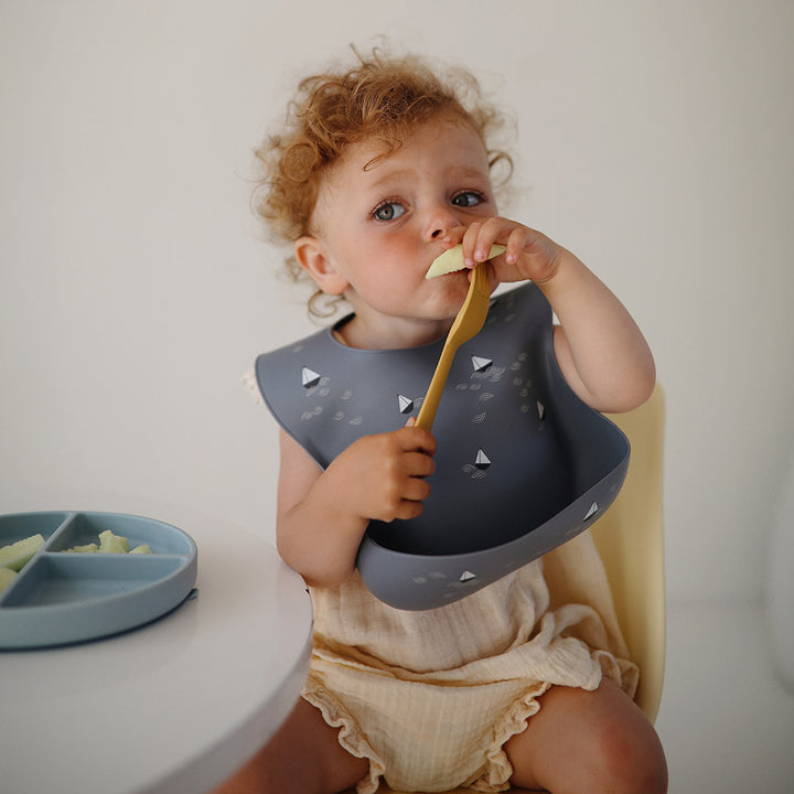 Mushie Silicone Baby Bib - 12 Colors