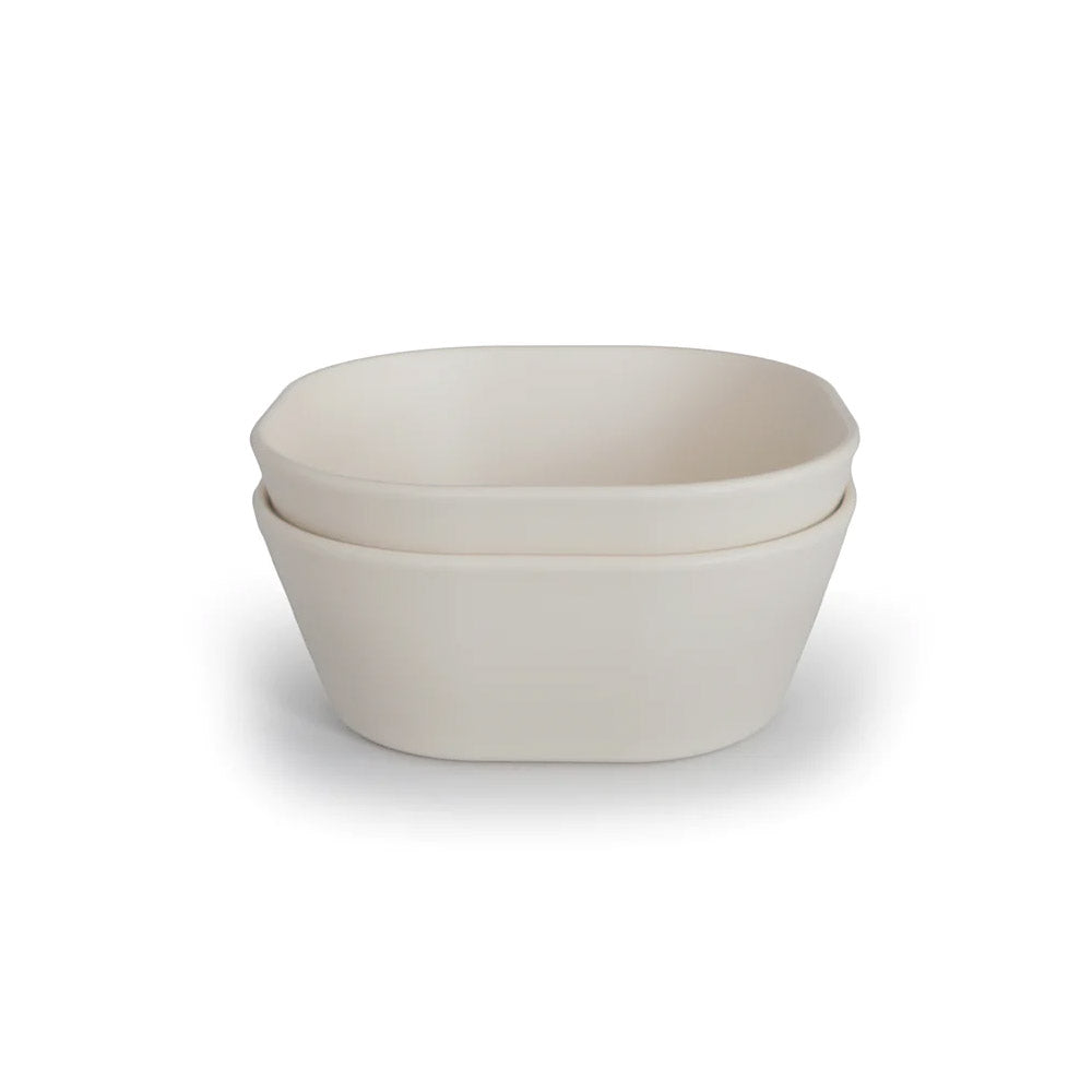 Mushie Square Dinnerware Bowls (Set of 2) - 4 Colors
