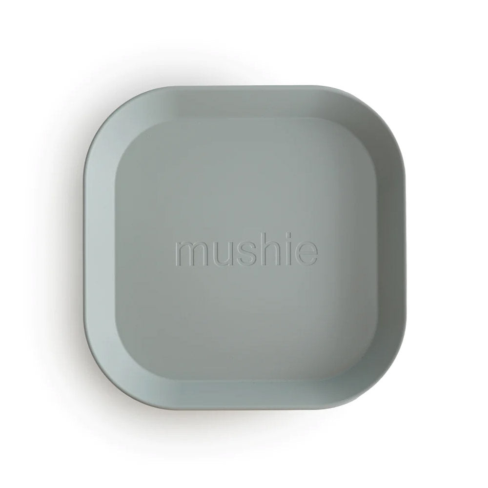 Mushie Square Dinnerware Plates (Set of 2) - 4 Colors