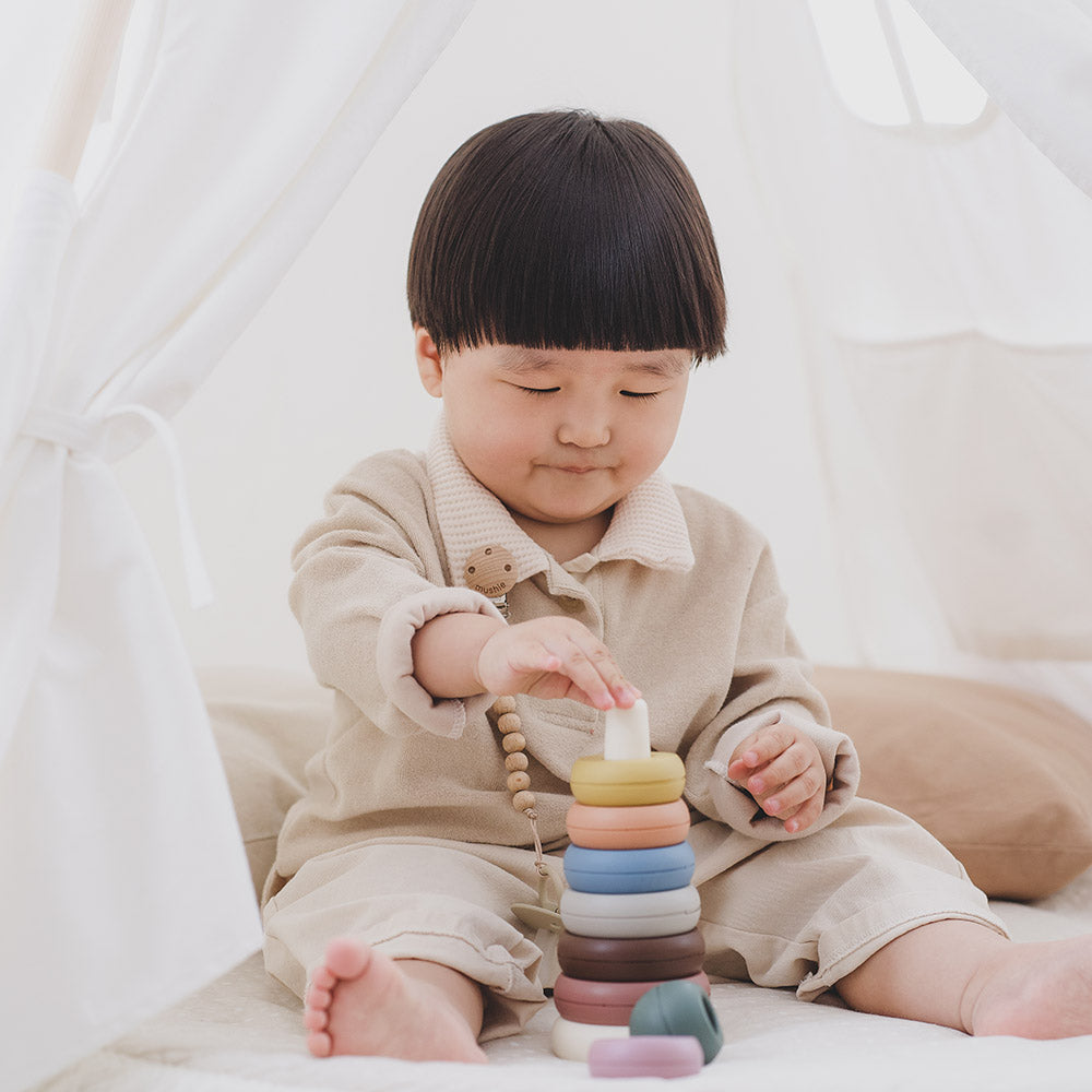 Mushie Stacking Rings Toy - 2 Colors