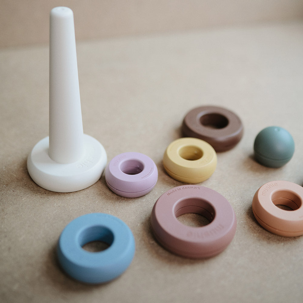 Mushie Stacking Rings Toy - 2 Colors
