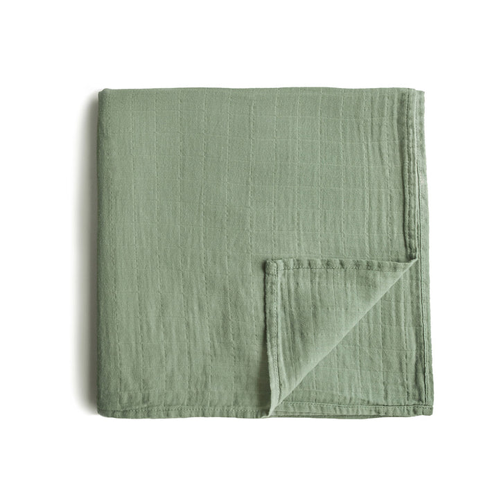 Mushie Organic Cotton Muslin Swaddle Blanket - 4 Colors