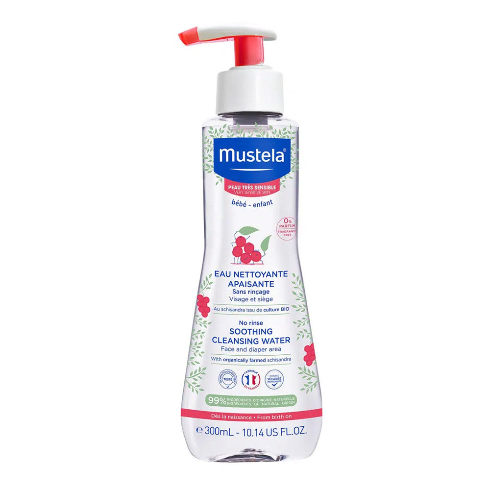 Mustela No-Rinse Soothing Cleansing Water for Sensitive Skin (300ml)