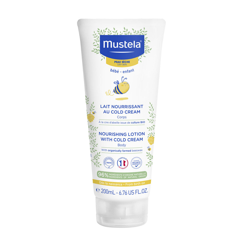 Mustela Nourishing Lotion with Cold Cream and Beeswax For Body (200ml)