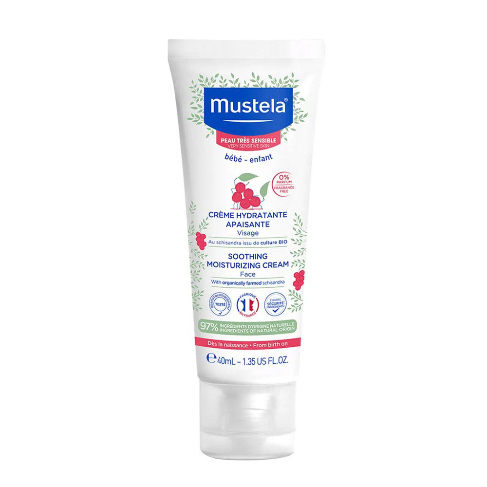 Mustela Soothing Moisturizing Face Cream for Sensitive Skin (40ml)