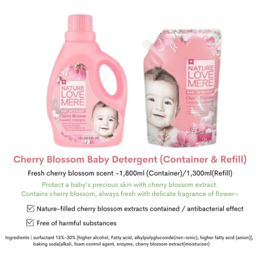 Nature Love Mere Laundry Detergent & Softener | Cherry Blossom