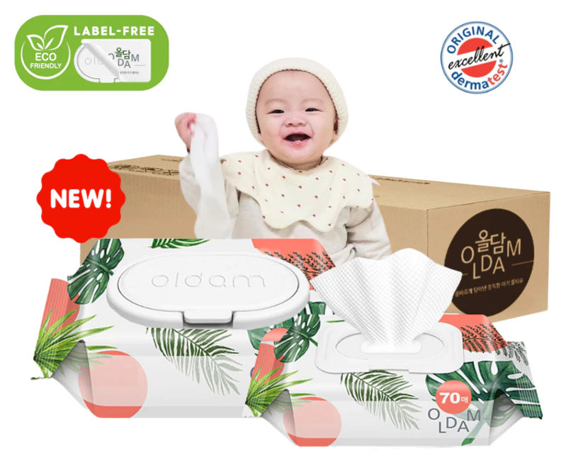 OLDAM Honest & Origin Baby Wet Wipes | Carton Deal 70pcs x 8 packs