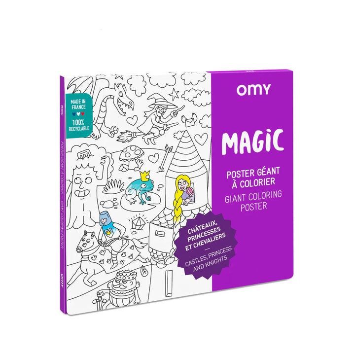 OMY Giant Coloring Poster - Magic (100 x 70cm)