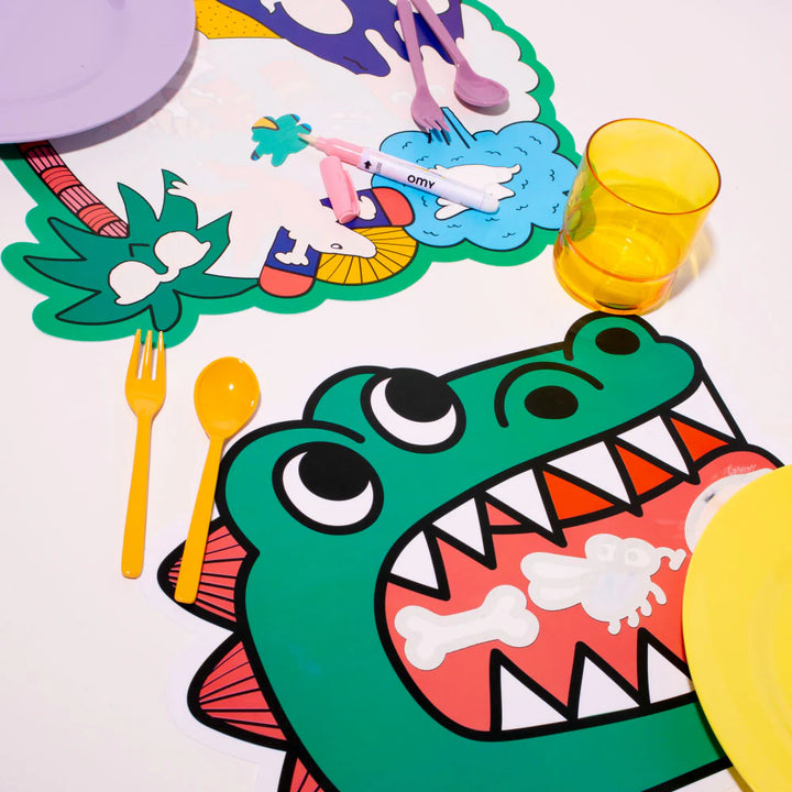 OMY Magic Water Placemats - Dino