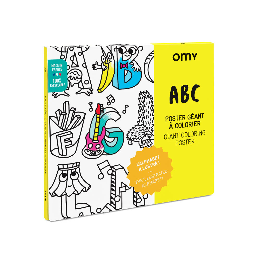 OMY Giant Coloring Poster - Abc (100 x 70cm)