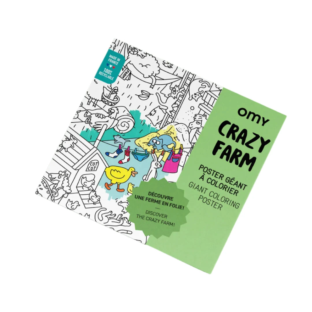 OMY Giant Colouring Poster - Farm