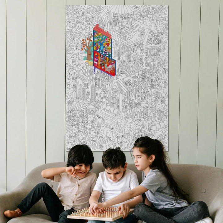 OMY Giant Colouring Poster - Magic College