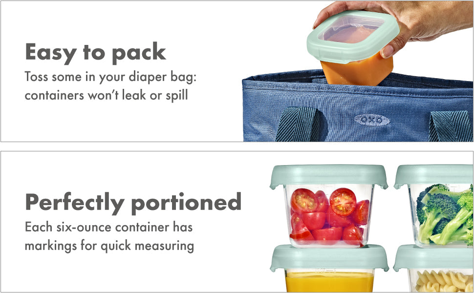 OXO Tot Baby Blocks Freezer Storage Containers