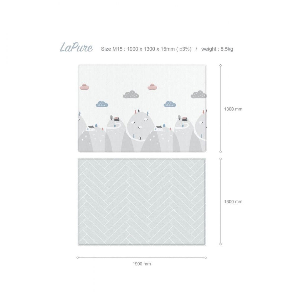 Parklon® LaPure PVC Bumper Playmat - Happy Way Little Star / Herringbone (M/L)