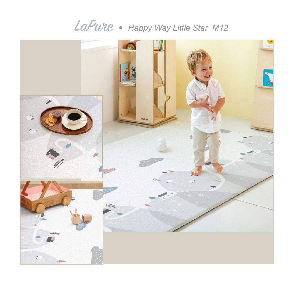 Parklon® LaPure PVC Bumper Playmat - Happy Way Little Star / Herringbone