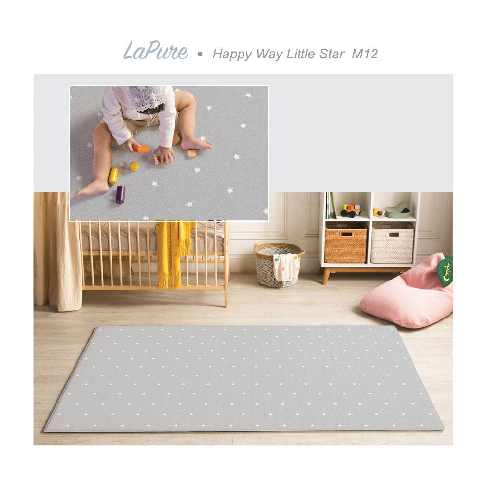 Parklon® LaPure PVC Bumper Playmat - Happy Way Little Star / Herringbone