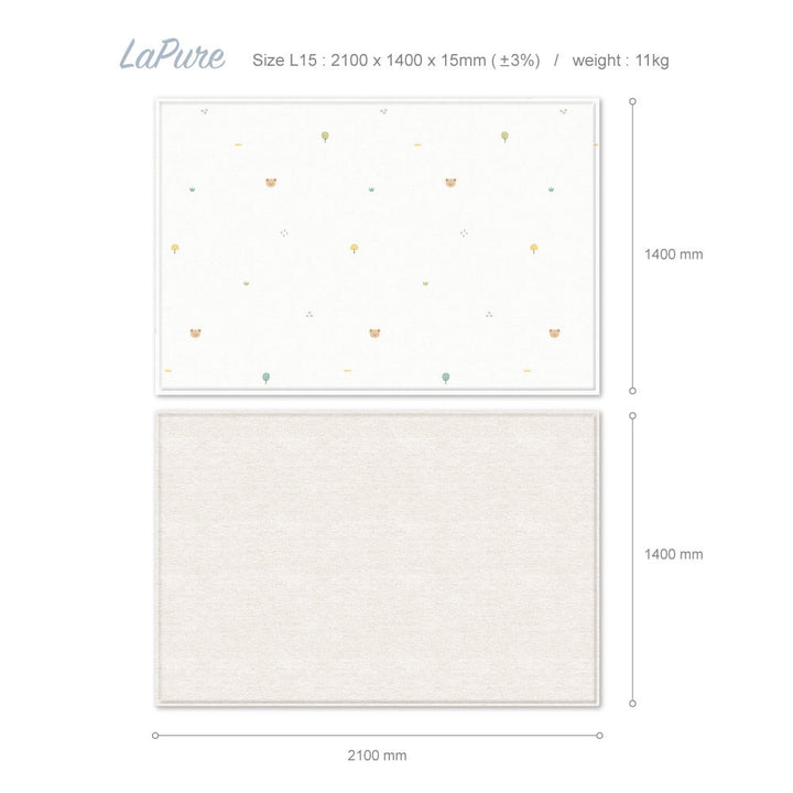 Parklon® LaPure PVC Bumper Playmat - Coco Bear (S/M/L)