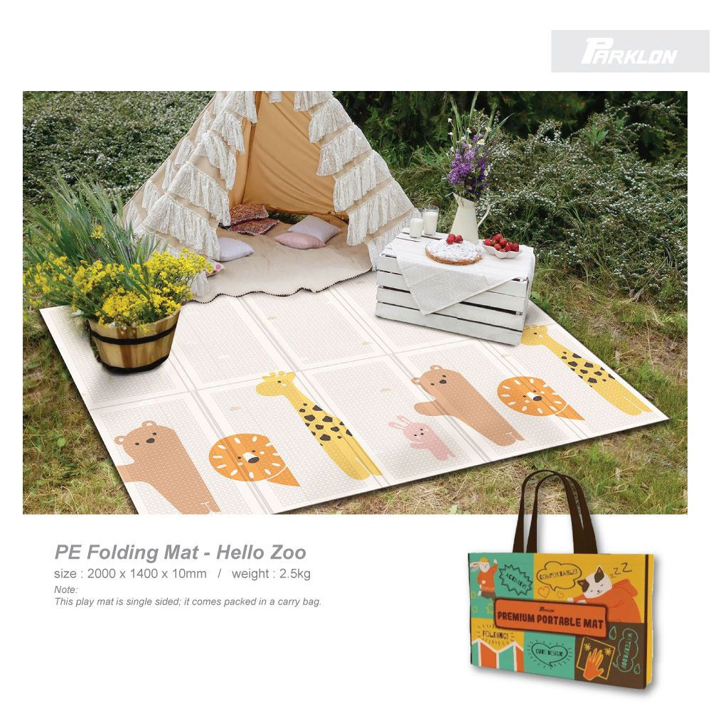 Parklon® PE Folding Playmat - Hello Zoo