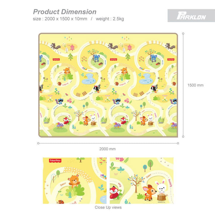 Parklon® Single-Sided PE Playmat - Fisher Price Jungle & Friends