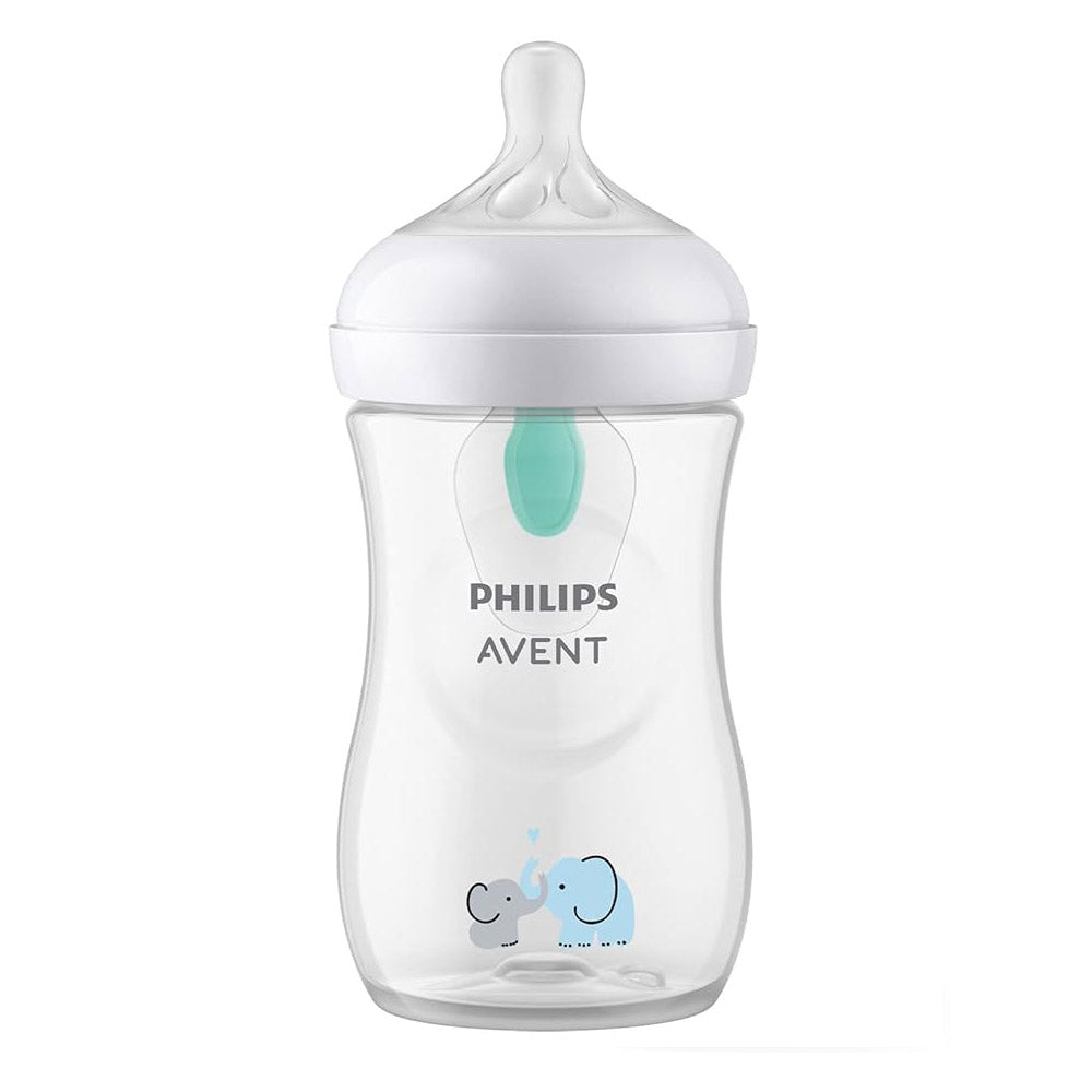 Philips Avent Natural Response Bottle w/ Airfree Vent - 3 Designs 260ml/oz (1M+) (Single Pack)