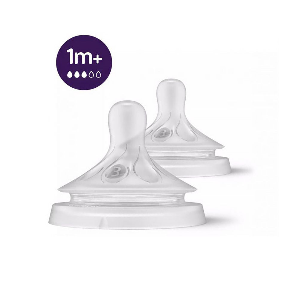 Philips Avent Natural Response Teats (Pack of 2) - Various Flow (0M - 9M+)