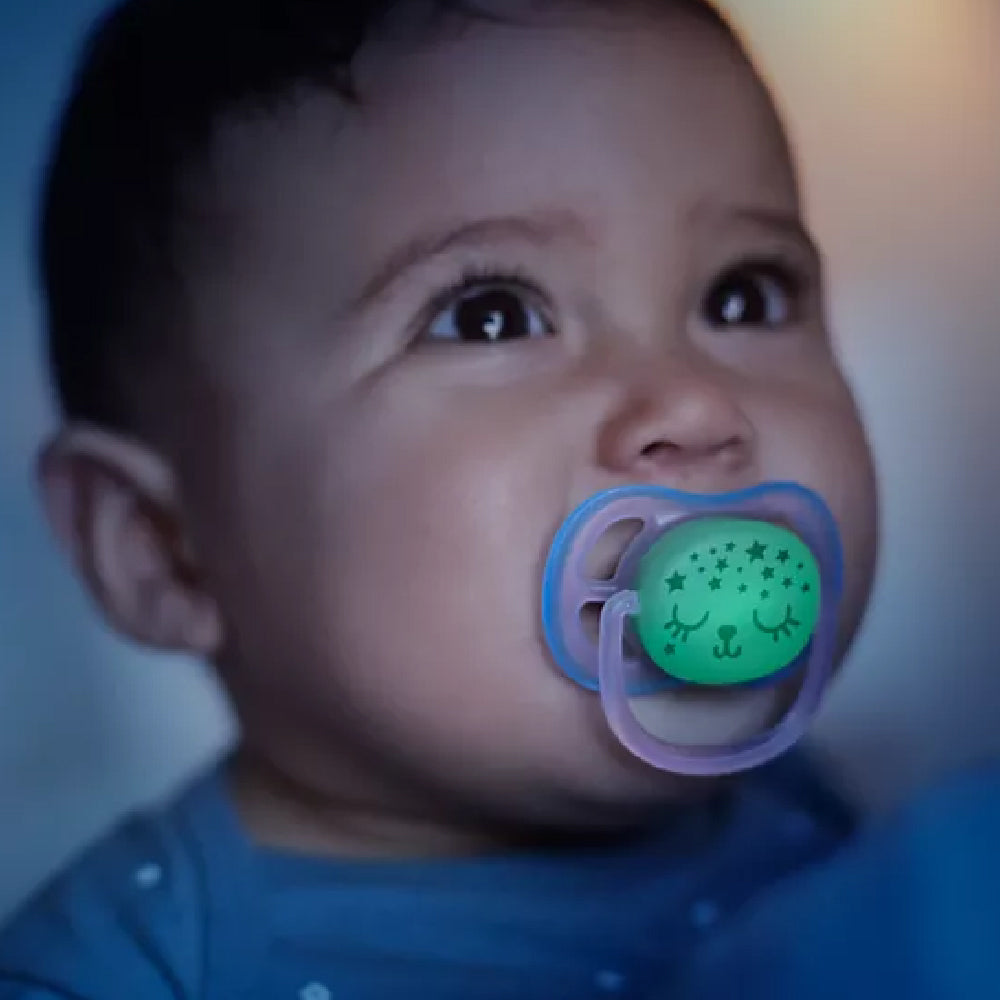 Philips Avent Premium Ultra Air Soother - Night Time (0 - 18M+) (Twin Pack)