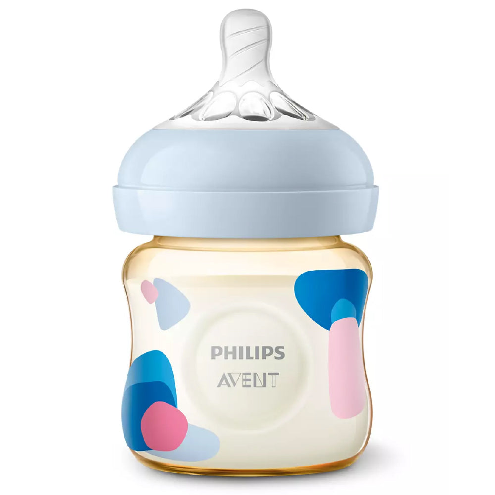Philips Avent Natural PPSU Baby Bottle - 125ml/4oz (0M+) (Single / Twin Pack)