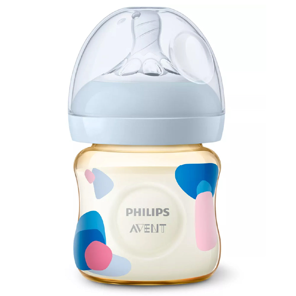 Philips Avent Natural PPSU Baby Bottle - 125ml/4oz (0M+) (Single / Twin Pack)
