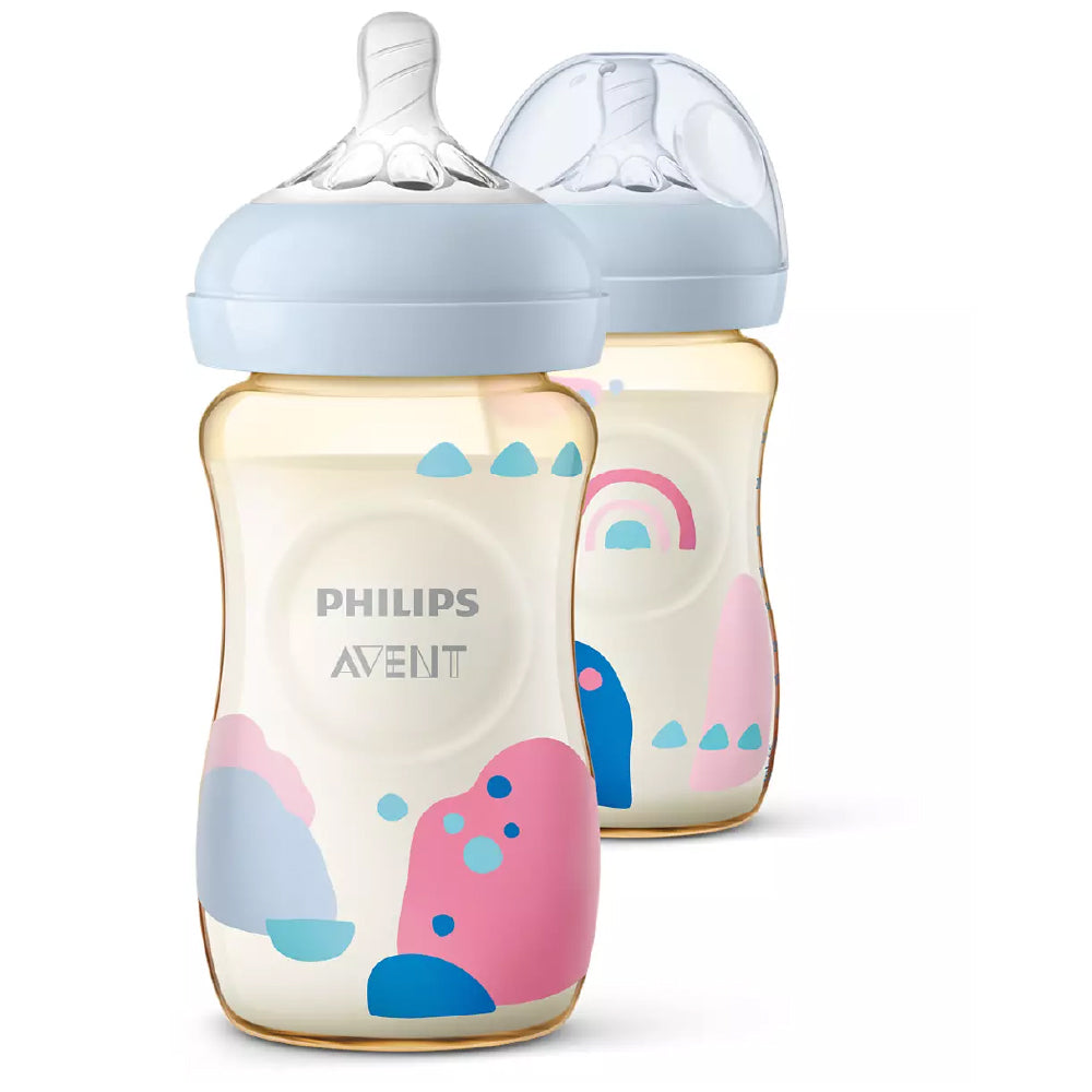 Philips Avent Natural PPSU Baby Bottle - 260ml/9oz (1M+) (Single / Twin Pack)