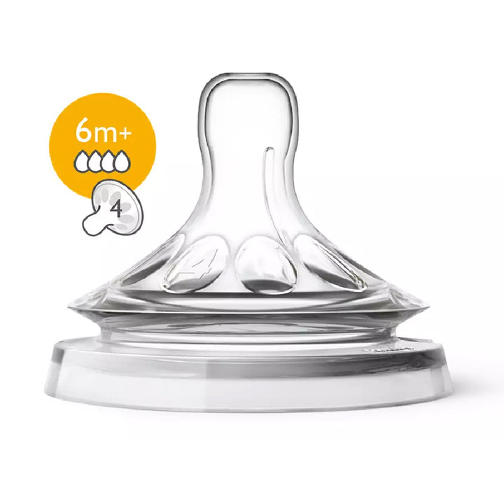 Philips Avent Natural Teats - Newborn/Slow/Medium/Variable/Fast/ Thicken Feed Flow (0M+ - 6M+) (Twin Pack)