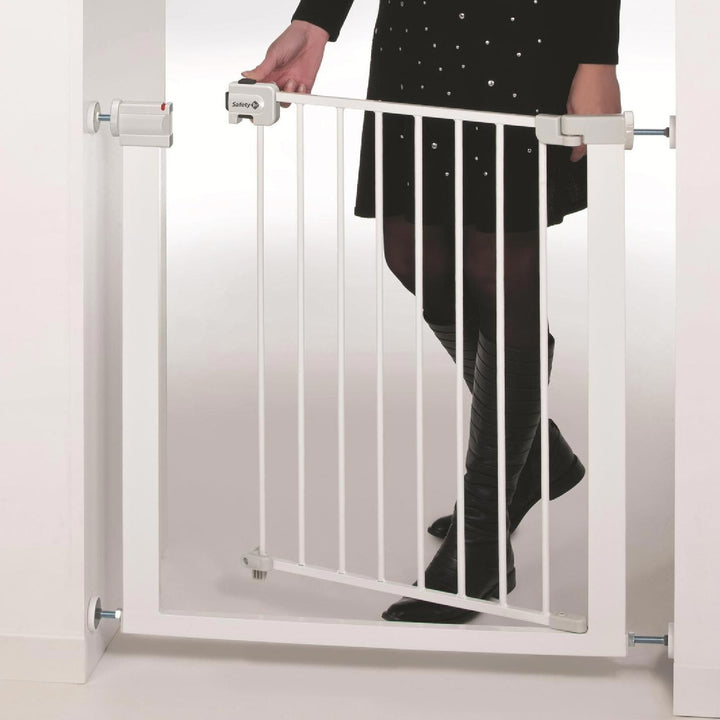 Safety 1st Easy Close Metal U-Pressure Fix Gate - White