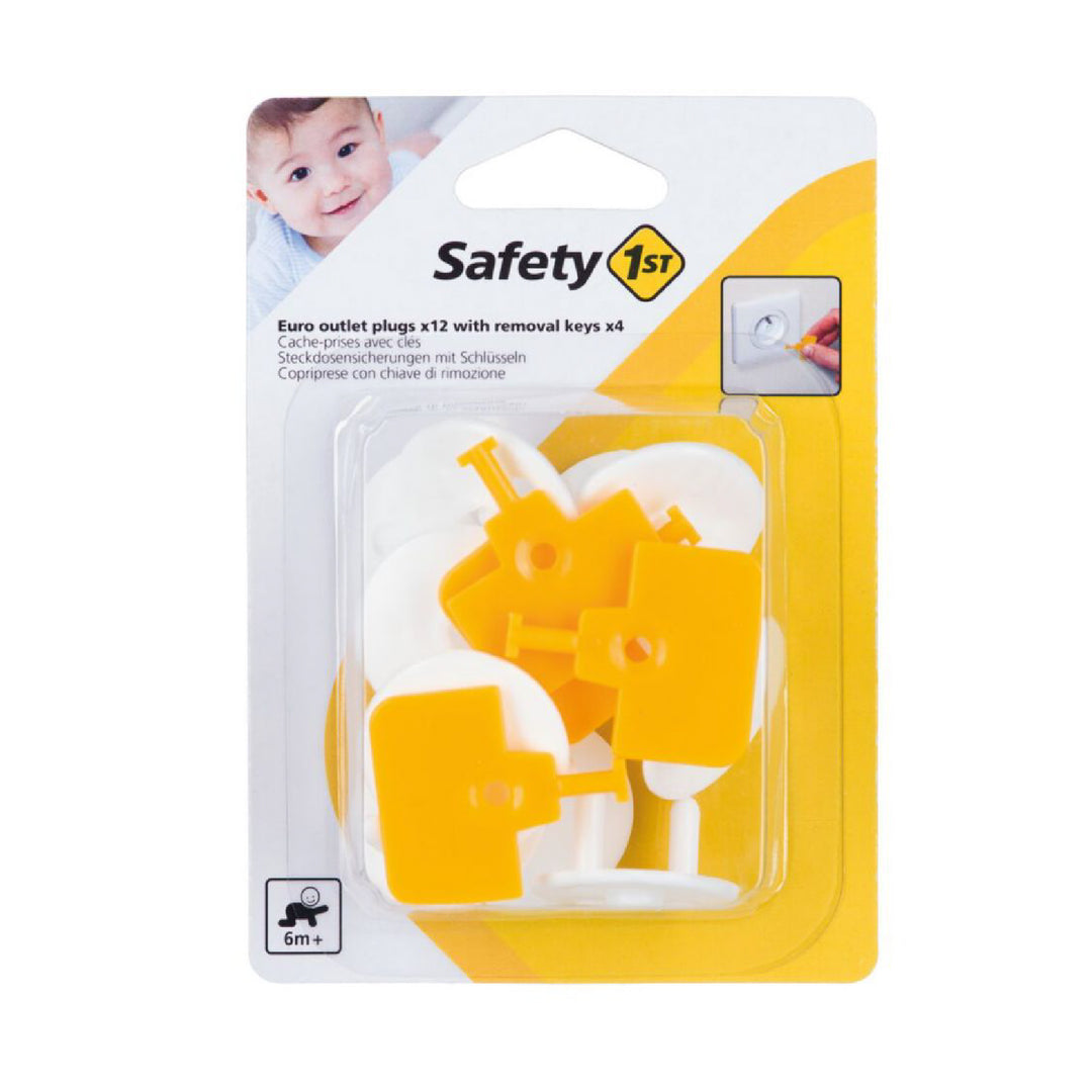Electrical Plug Safety Inserts Safety 1st Euro Sockets Inserts / Outlet Plugs With Removal Keys ...