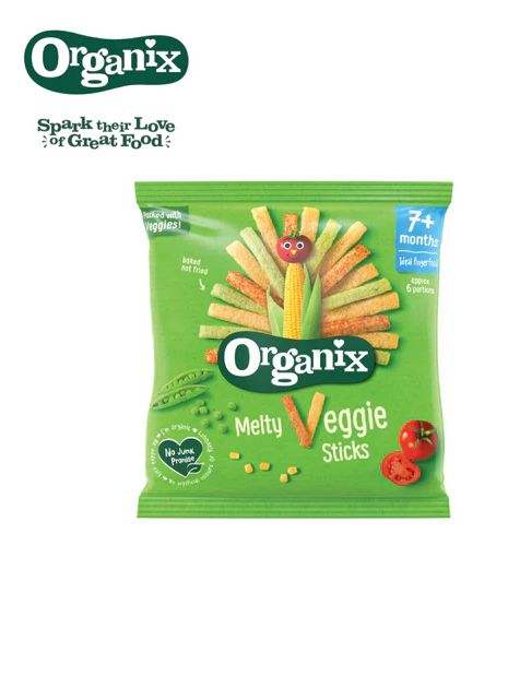 Organix Melty Veggie Sticks - 15g | 7 mths+