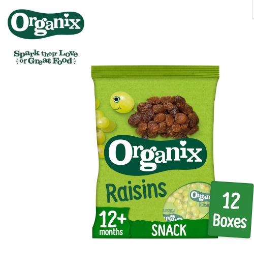 Organix Mini Organic Raisin Boxes - 168g | 12mths+