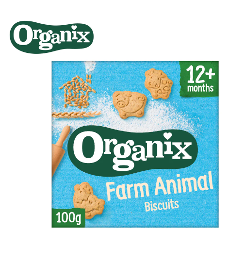 Organix Farm Animal Toddler Biscuits - 100g | 12mths+