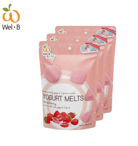 Wel B - Freeze Dried Yogurt Melts | 2 Flavors | Single Pack | 20G