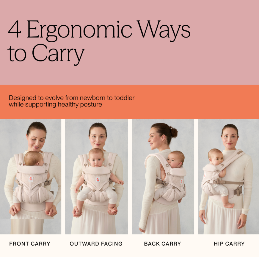 Ergobaby Omni Classic Mesh Baby Carrier - Natural Beige