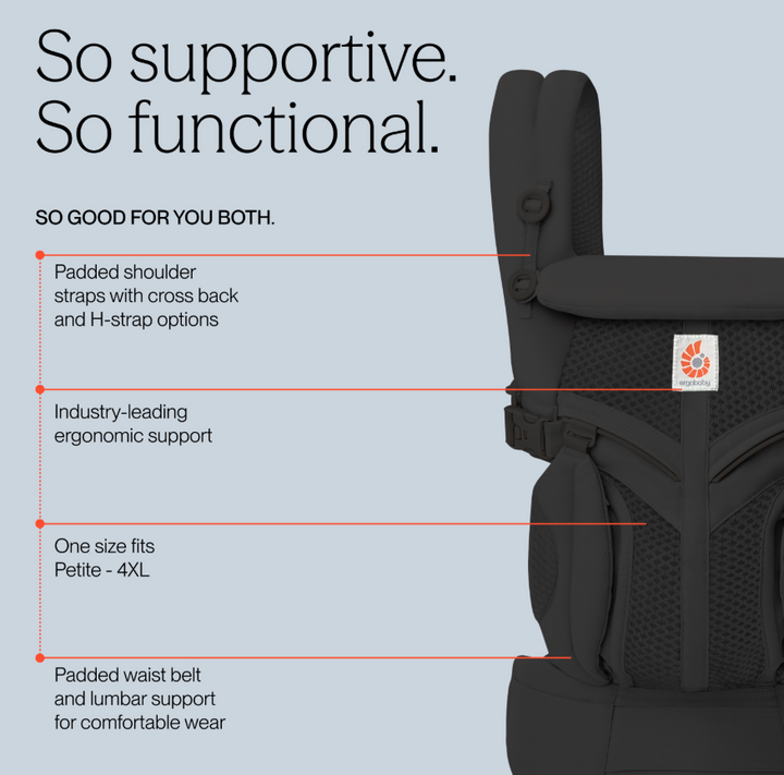 Ergobaby Omni Classic Mesh Baby Carrier - Onyx Black
