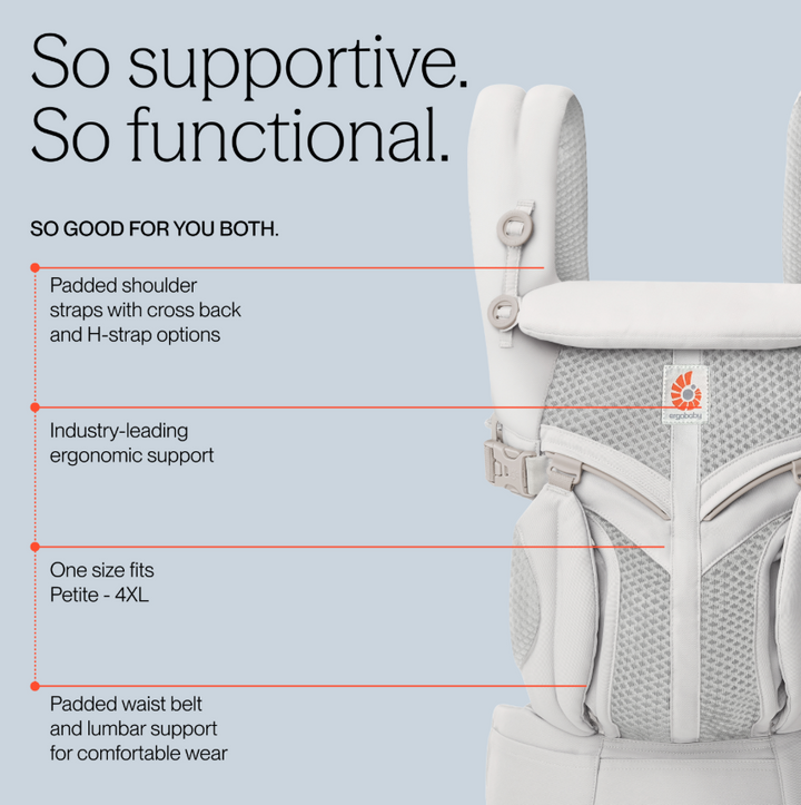 Ergobaby Omni Classic Mesh Baby Carrier - Pearl Grey