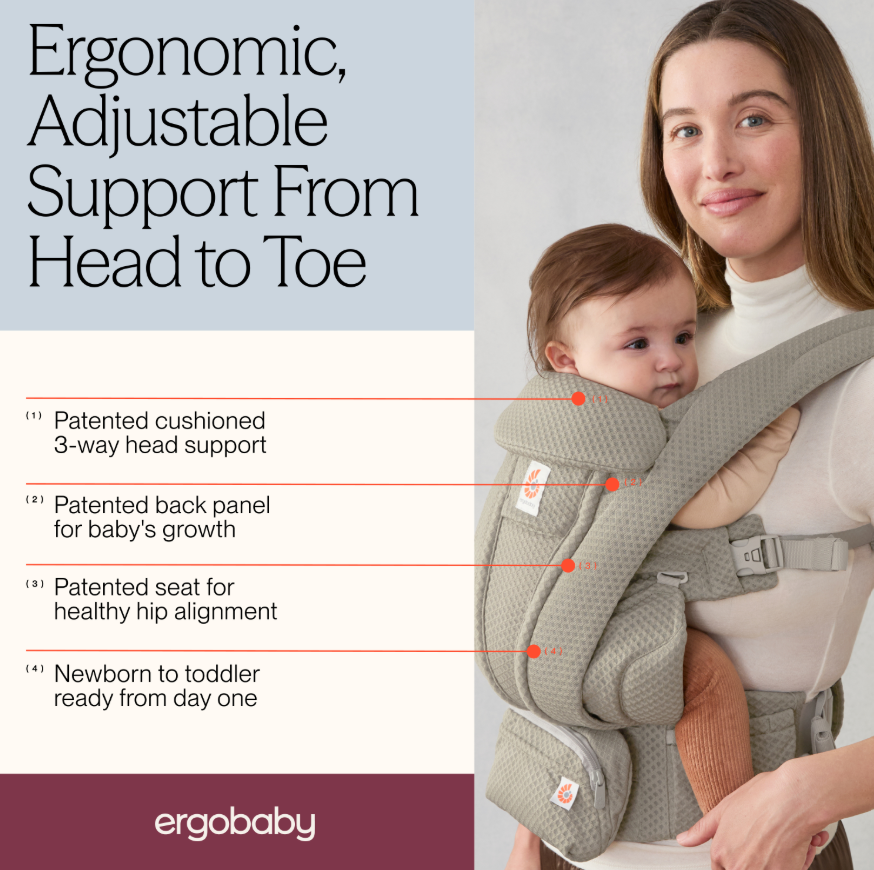 Ergobaby Omni Deluxe Mesh Baby Carrier - Soft Olive