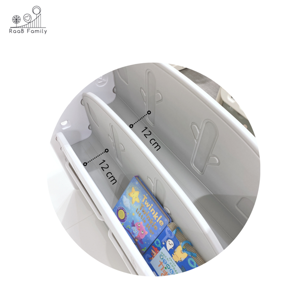 RaaB Family™ Kids Bookshelf Book Rack with Toy Storage Organiser