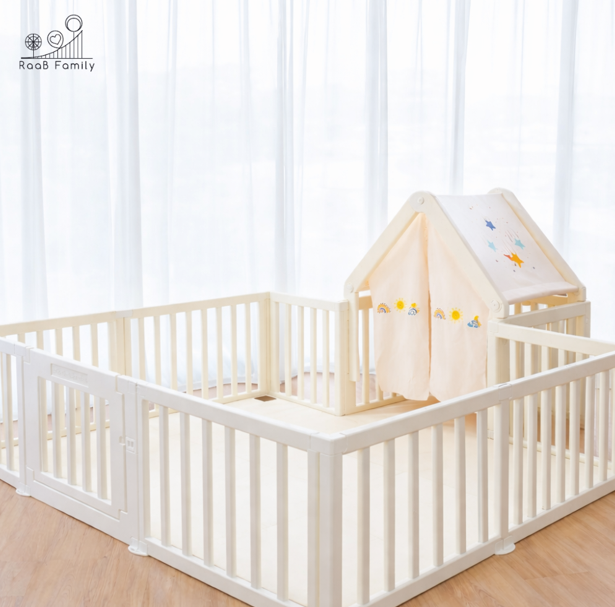 RaaB Family™ DreamNest House Series Playpen Play yard 130 x 190 cm or 140 x 210 cm