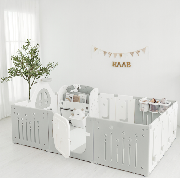 RaaB Family™ Reverie Series Playpen Playard Safety Fence Non Toxic Material