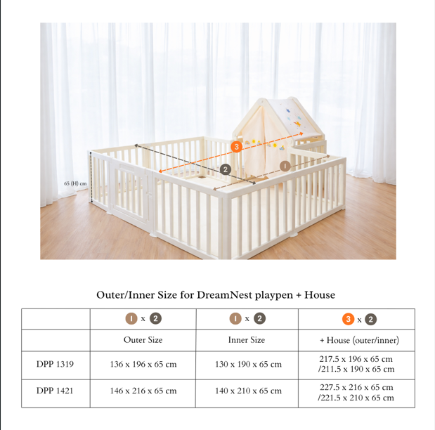 RaaB Family™ Perfect Fit Playpen With Playmat Combo