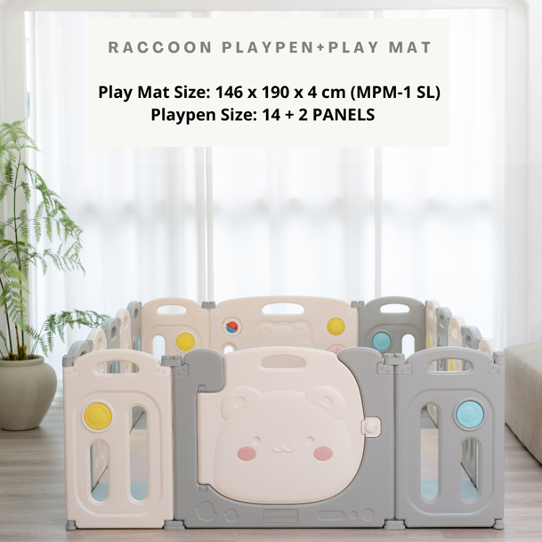 RaaB Family™ Perfect Fit Playpen With Playmat Combo