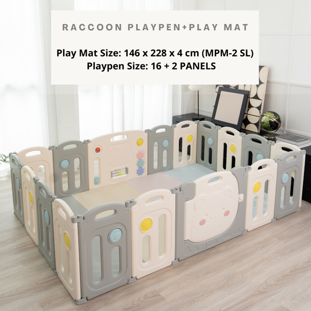 RaaB Family™ Perfect Fit Playpen With Playmat Combo