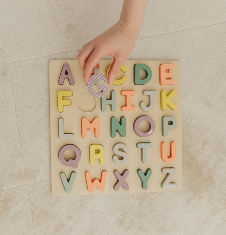 Bubble Wooden Alphabet Puzzle