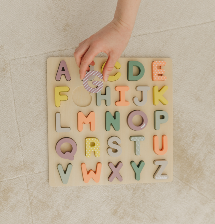 Bubble Wooden Alphabet Puzzle